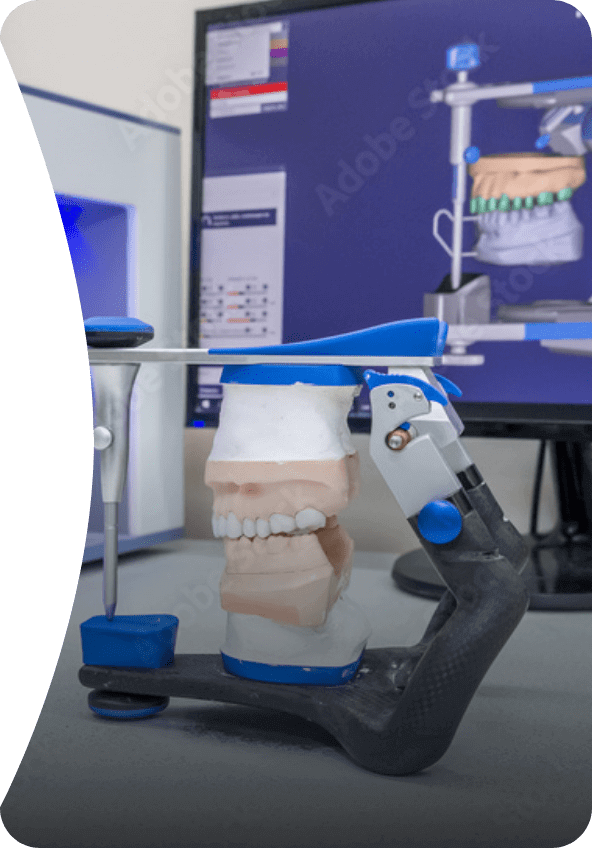 Dentures in a laboratory